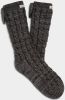 Ugg Laila sokken met strik en fleece voering voor Dames in Black, Acrylmix online kopen