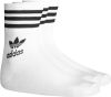 Adidas Originals Kousen Mid Cut Crew 3 Pak Wit/Zwart online kopen